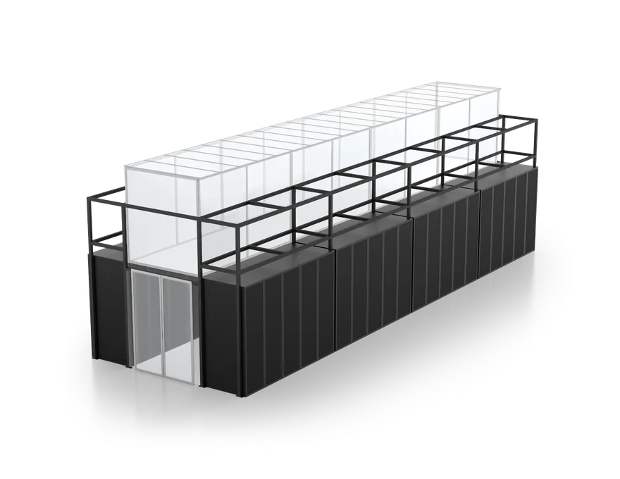Full data center air containment system render