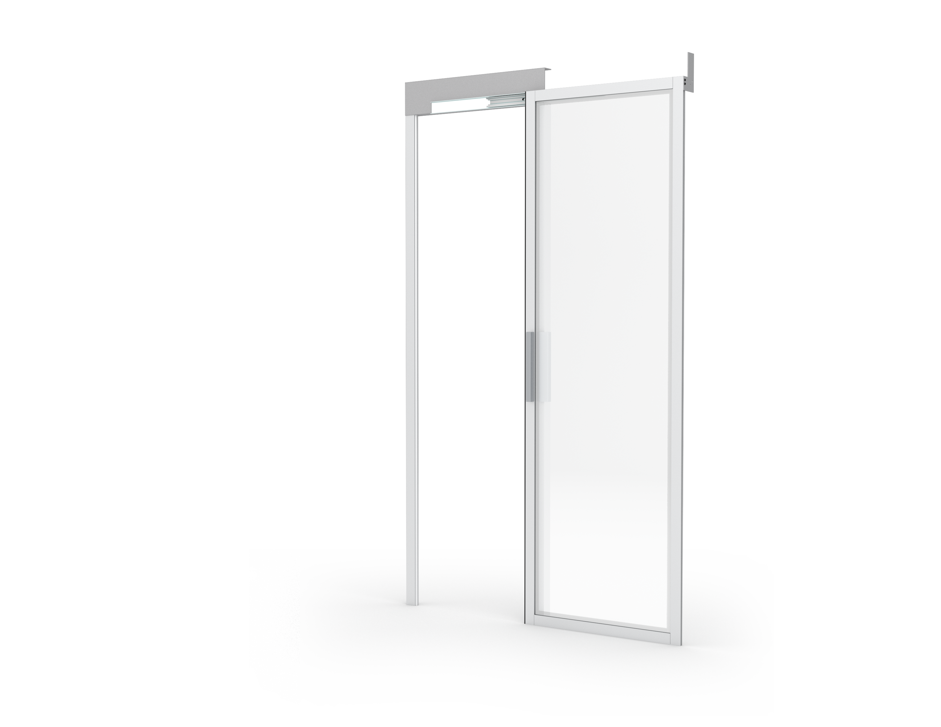 Single sliding air containment access door render
