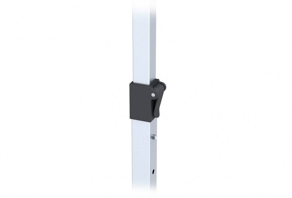 Telescoping Square snap lock with spring button