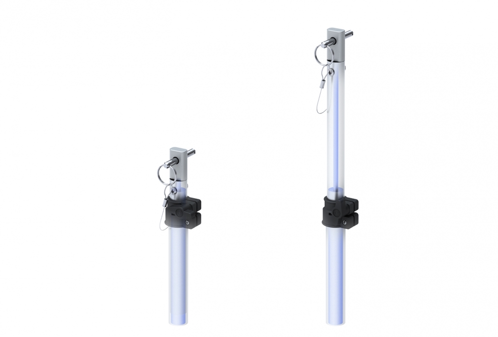 Gas springs for telescopic tubes