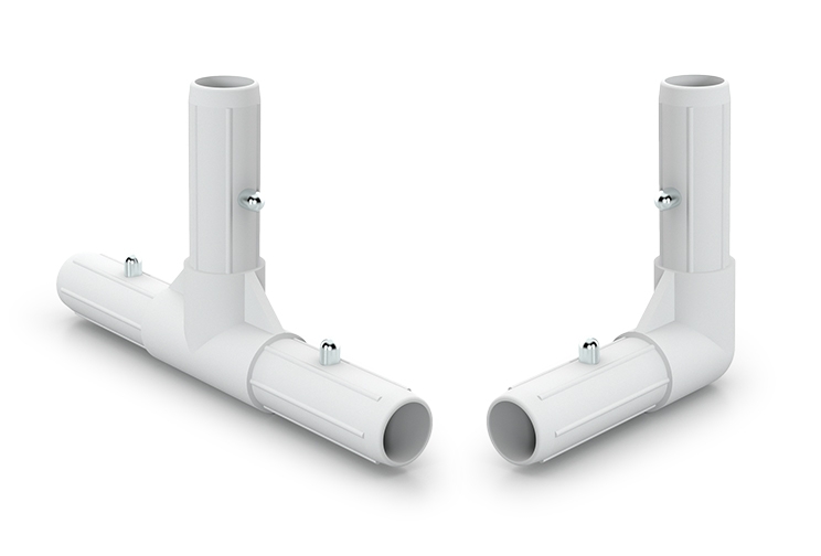 Plastic tube T corner